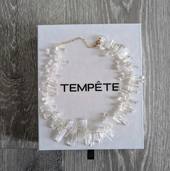 TEMPÊTE Raw Crystal Choker Necklace - Picture 6 of 8